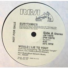 Eurythmics - Eurythmics - Would I Lie To You - RCA
