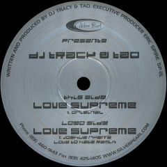 DJ Tracy & Tao - DJ Tracy & Tao - Love Supreme - Silver Pearl