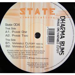 Dharma Bums - Dharma Bums - Phase One - State Communications 4