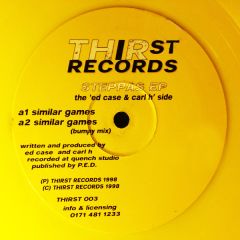 Ed Case & Carl H - Ed Case & Carl H - Steppas EP (Yellow Vinyl) - Thirst Records