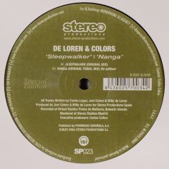 De Loren & Colors - De Loren & Colors - Sleepwalker - Stereo Production