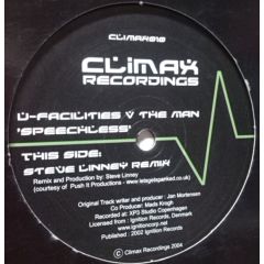 U Facilities Vs The Man - U Facilities Vs The Man - Speechless (Remixes) - Climax