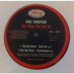 Gina Thompson - Gina Thompson - The Things That You Do - Mercury