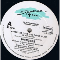 Princess - Princess - After The Love Has Go-Go Gone - Supreme Records