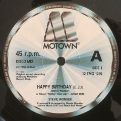 Stevie Wonder - Stevie Wonder - Happy Birthday - Motown