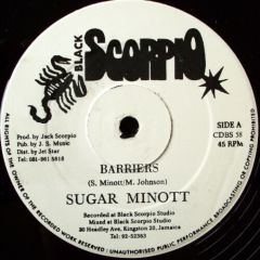  Sugar Minott / Richie Brown  -  Sugar Minott / Richie Brown  - Barriers - Black Scorpio