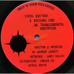 Static Rhythm - Static Rhythm - Missing Link - Red 'n' Raw Recordings
