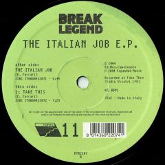 Break Legend - Break Legend - The Italian Job EP - Mantra Breaks