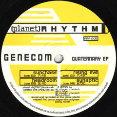 Genecom - Genecom - Quaternary EP - Planet Rhythm Records