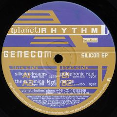 Genecom - Genecom - Silicon EP - Planet Rhythm