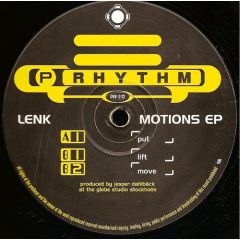 Lenk - Lenk - Motions EP - Planet Rhythm Records