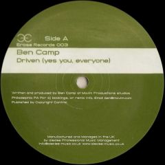 Ben Camp - Ben Camp - Driven - Erase Records