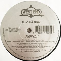 DJ Oji & Una - DJ Oji & Una - Nobody - West End