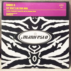 Dario G - Dario G - Say What's On Your Mind - Manifesto