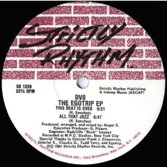 DV8 - DV8 - The Egotrip EP - Strictly Rhythm