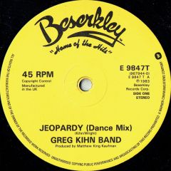 Greg Kihn Band - Greg Kihn Band - Jeopardy - Beserkley