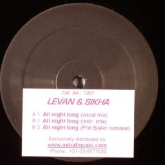 Levan & Sikha - Levan & Sikha - All Night Long - Serotonine