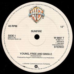 Sunfire - Sunfire - Young Free And Single - Warner Bros