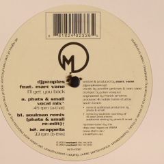 DJ Peoples - DJ Peoples - I'Ll Get You Back - Mutant Disco