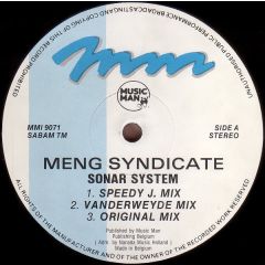 Meng Syndicate - Meng Syndicate - Sonar System - Music Man Records