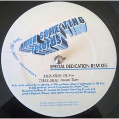 DJ Nut Nut - DJ Nut Nut - Special Dedication (Remixes) - London Some'ting Records