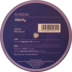 Antidote - Antidote - Velocity - Progrez