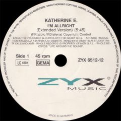 Katherine E - Katherine E - I'm Allright - Zyx Records