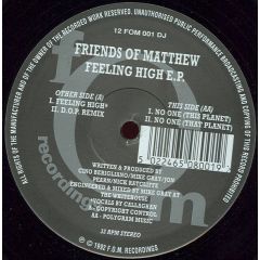 Friends Of Matthew - Friends Of Matthew - Feeling High EP - FOM