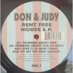 Don & Judy - Don & Judy - Rent Free House EP - DNA