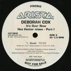 Deborah Cox - Deborah Cox - It's Over Now (Hex Hector Mixes - Part I) - Arista