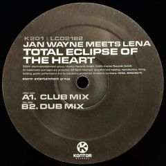 Jan Wayne Meets Lena - Jan Wayne Meets Lena - Total Eclipse Of The Heart (2002) - Kontor