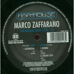 Marco Zaffarano - Marco Zaffarano - Minimalism Vol. 4 - Harthouse