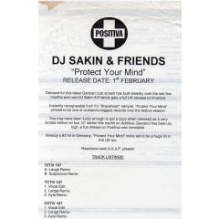 DJ Sakin & Friends - DJ Sakin & Friends - Protect Your Mind (For The Love Of A Princess) - Positiva