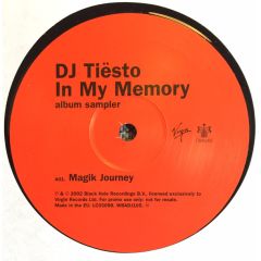DJ Tiesto - DJ Tiesto - In My Memory (Album Sampler) - Virgin