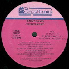 Rainy Davis - Rainy Davis - Sweetheart - Supertronics