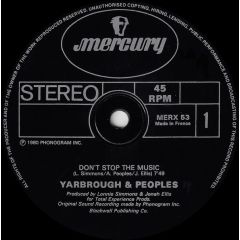 Yarbrough & Peoples - Yarbrough & Peoples - Dont Stop The Music - Mercury