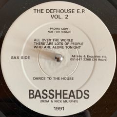 Bassheads - Bassheads - The Defhouse E.P Vol. 2 - White