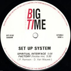 Set Up System - Set Up System - Spiritual Interface - Big Time International
