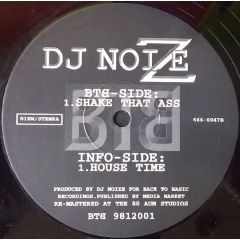 DJ Noise - DJ Noise - Shake That Ass - Back To Basics Recordings