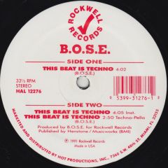 B.O.S.E. - B.O.S.E. - This Beat Is Techno - Rock Well Records