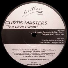 Curtis Masters - Curtis Masters - The Love I Want - Soulshine
