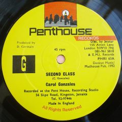 Carol Gonzales - Carol Gonzales - Second Class - Penthouse Records