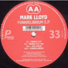 Mark Lloyd - Mark Lloyd - Funkrelibrium EP - Primate
