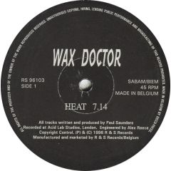 Wax Doctor - Wax Doctor - Heat - R & S Records