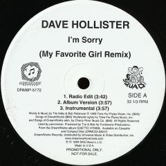 Dave Hollister - Dave Hollister - I'm Sorry - Dreamworks