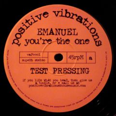 Emanuel - Emanuel - You'Re The One - Positive Vibrations
