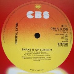 Cheryl Lynn - Cheryl Lynn - Shake It Up Tonight - CBS