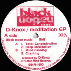 D-Knox - D-Knox - Meditation EP - Black Nation