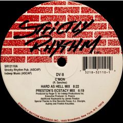 DV8 - DV8 - C'Mon / Give It All To You - Strictly Rhythm