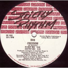 DV8 - DV8 - Freedom / Thoughts Of Tomorrow - Strictly Rhythm